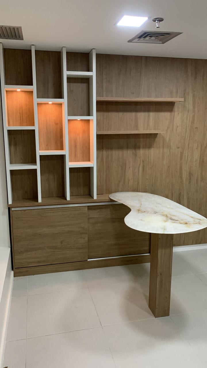 Home office com bancada